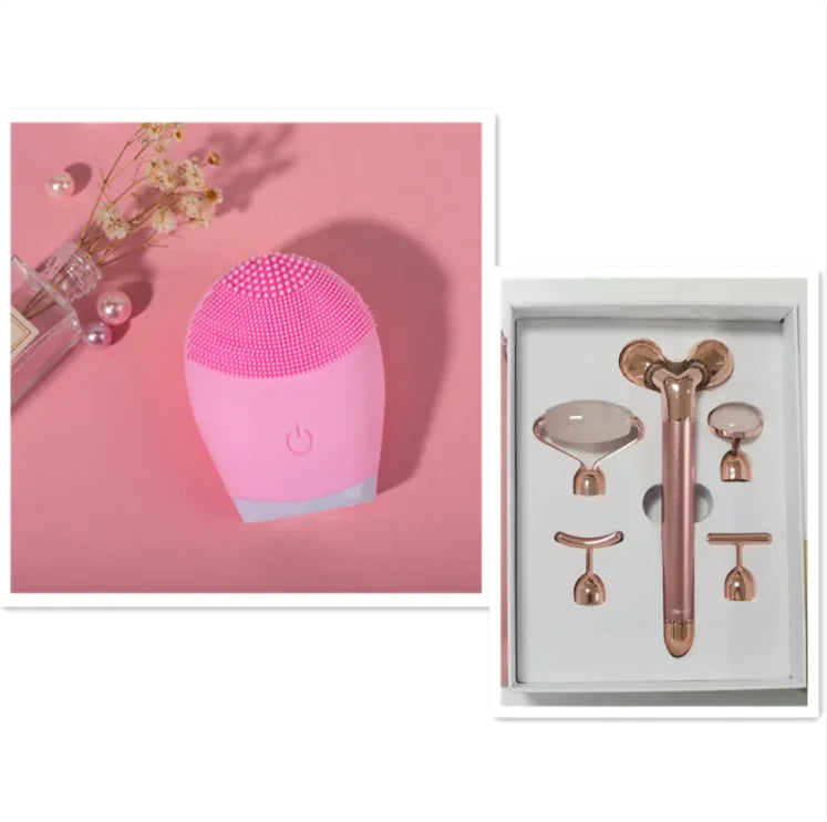 Gentle silicone cleansing brush for deep pore cleaning