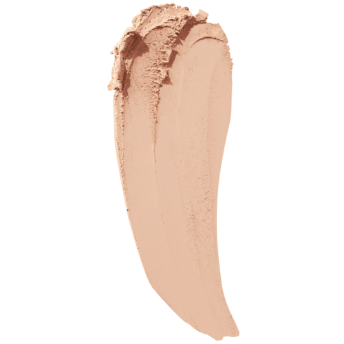 Beige makeup swatch on a white background