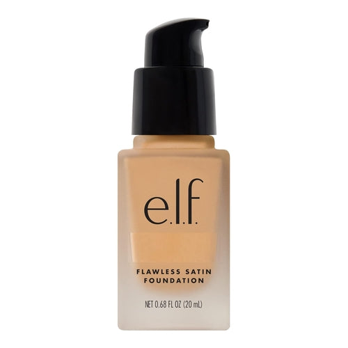 e.l.f. Flawless Satin Foundation bottle on a white background