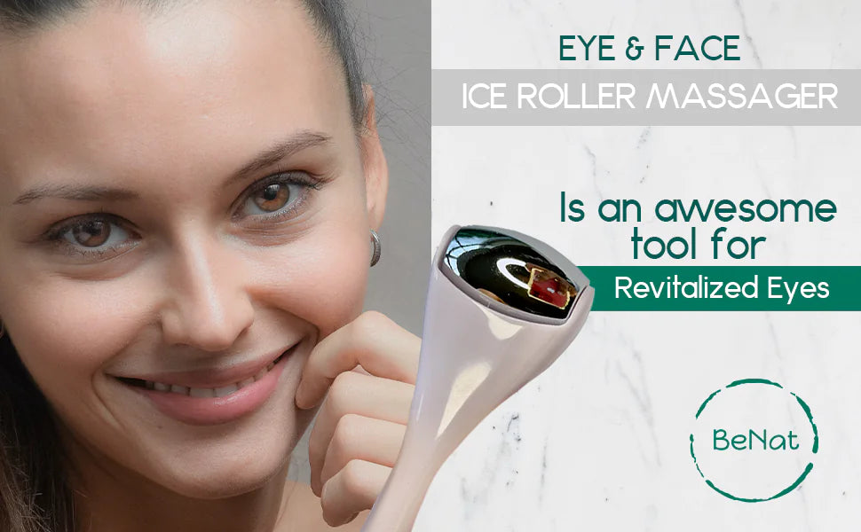 Chill Glow™ Ice Roller Massager - ShineFree Skin | Radiant Skincare Tools for Glowing Skin