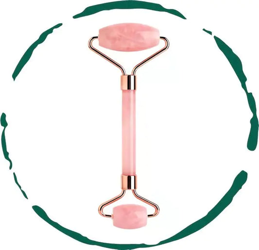 Glow Up Rose Quartz Face Roller - ShineFree Skin | Radiant Skincare Tools for Glowing Skin