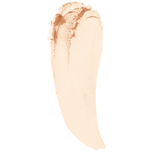 Beige makeup swatch on a white background