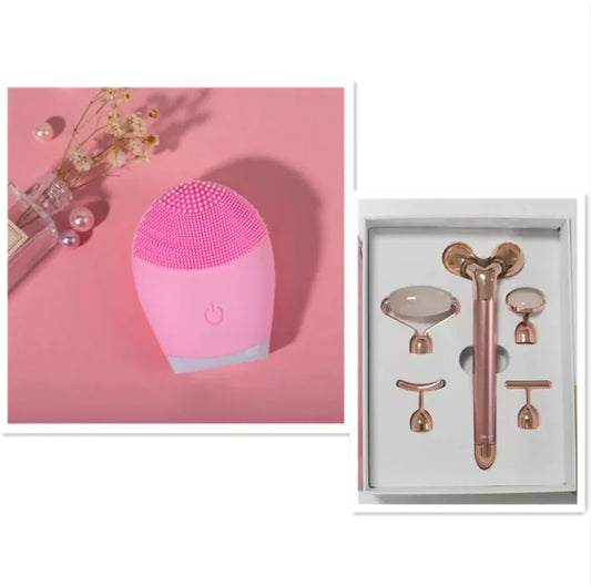 Gentle silicone cleansing brush for deep pore cleaning