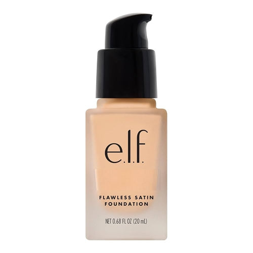 e.l.f. Flawless Satin Foundation bottle on a white background