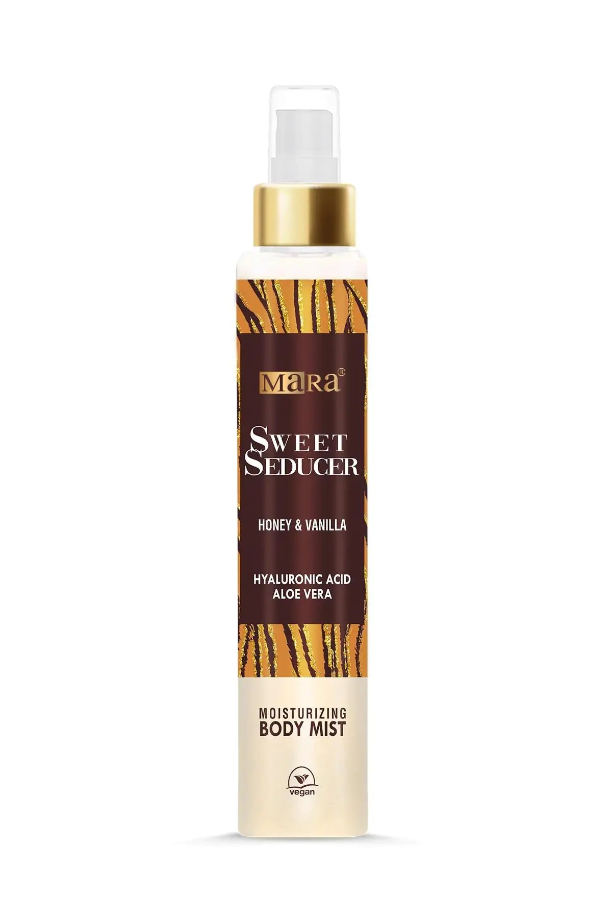 Mara Sweet Seducer body mist bottle on a white background