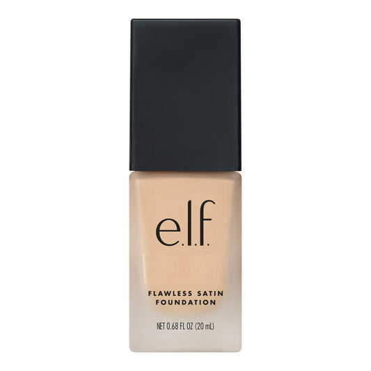 e.l.f. Flawless Satin Foundation bottle on a white background