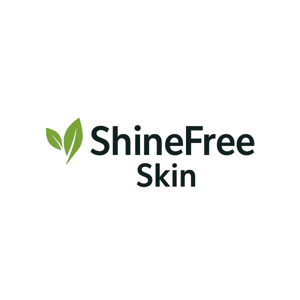 ShineFree Skin logo with a green leaf on a white background