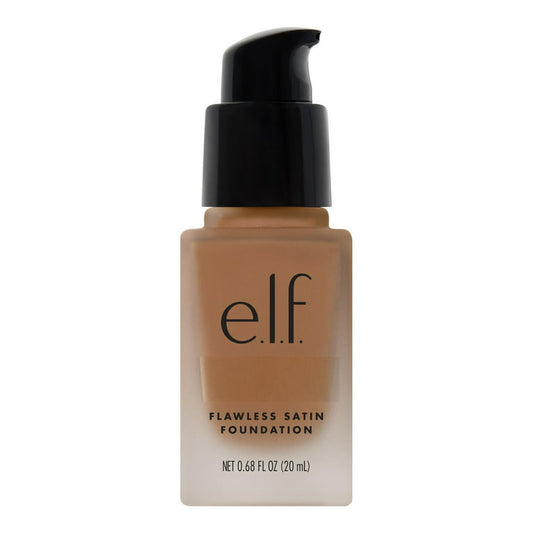 e.l.f. Flawless Satin Foundation bottle on a white background