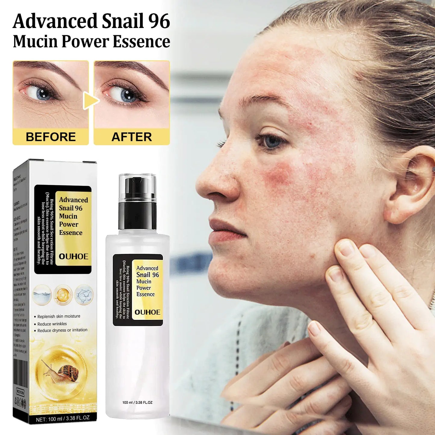Snail Mucin Collagen Facial Serum – Anti-Aging, Hydrating & Skin Repair Essence