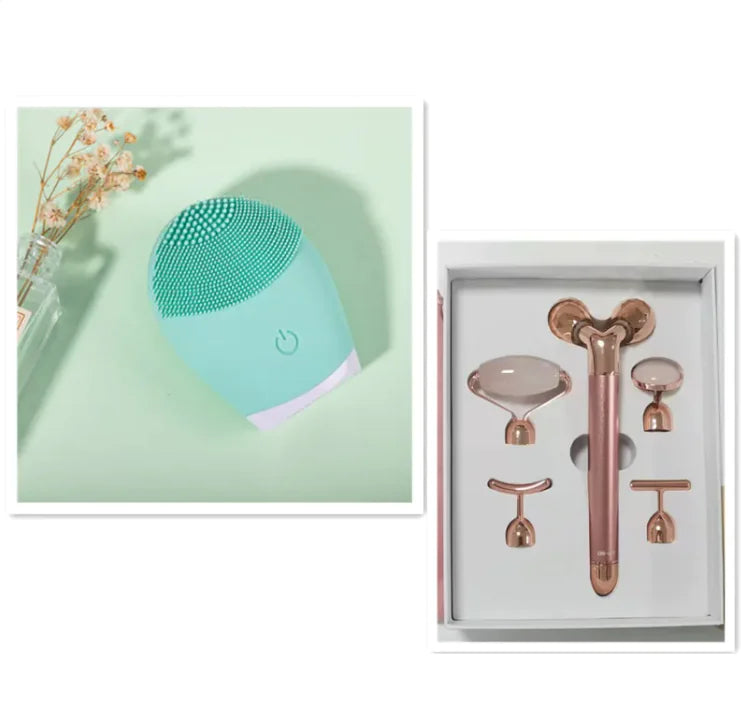 Gentle silicone cleansing brush for deep pore cleaning
